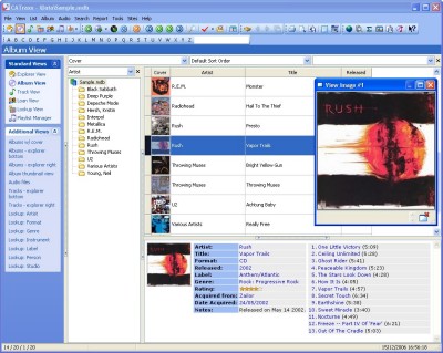 CATraxx Main Screen