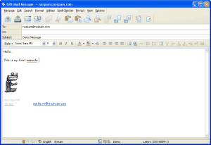 The Bat's message editor