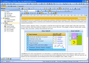 TreeDBNotes Pro: Editing notes