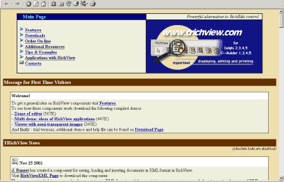 Main Page (Click to enlarge)