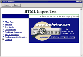 Import and Export using Microsoft Office Text Converters
