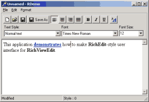 Demo: Editor with traditional interface